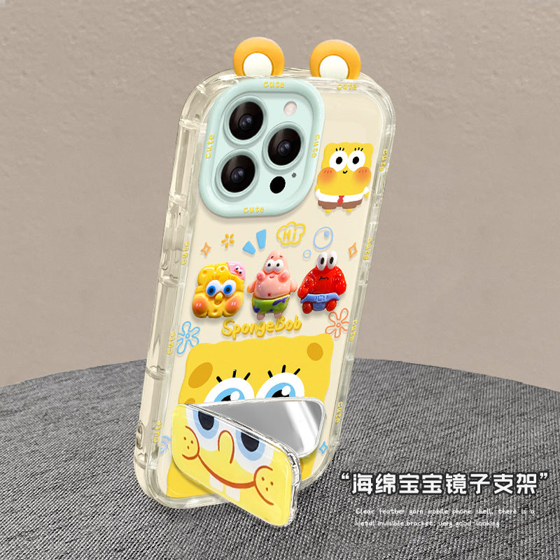 Spongebob Plush Bracelet Phone Case with Stand