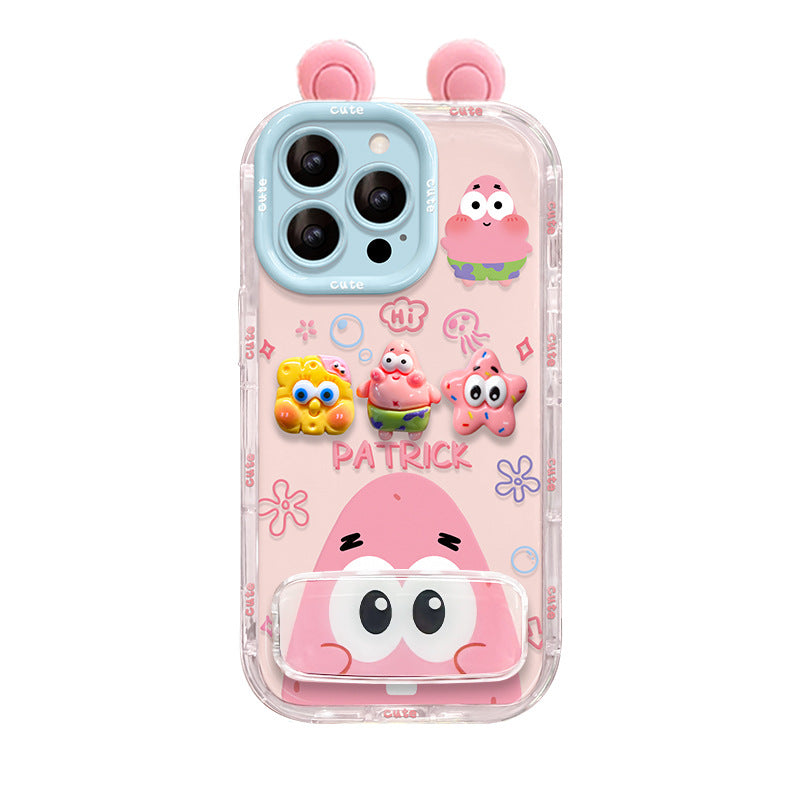 Spongebob Plush Bracelet Phone Case with Stand