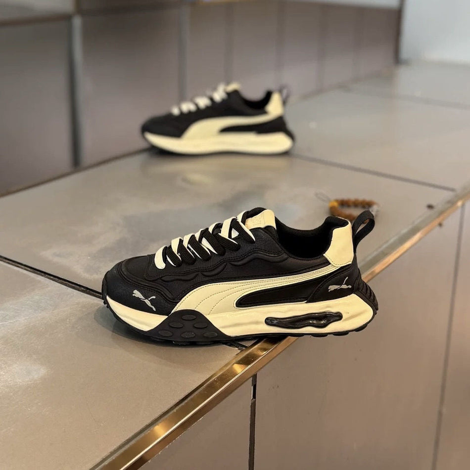 Men’s Korean Contrast Platform Sneakers Trendy