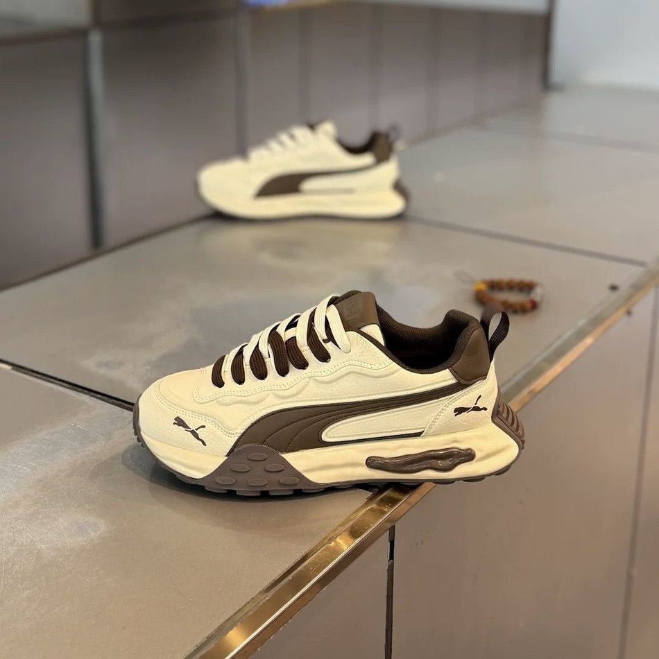 Men’s Korean Contrast Platform Sneakers Trendy