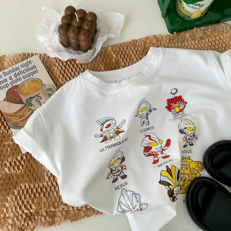 Kids Cotton Cartoon T-Shirt 2026 Summer Trendy Top
