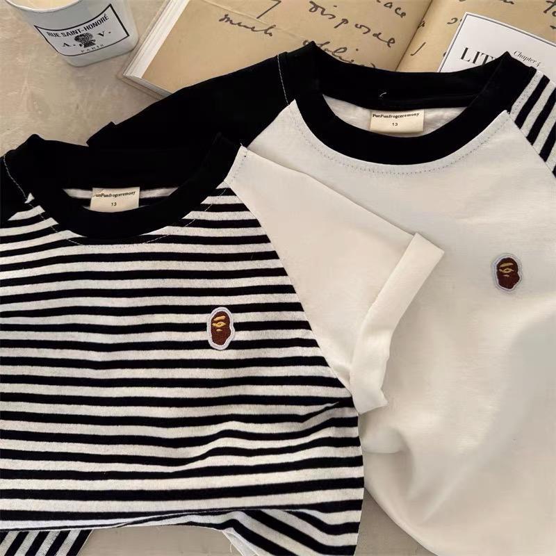 Kids Cotton Cartoon T-Shirt 2026 Japanese Style Top