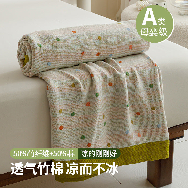 [2026 Eco-Breathe] Class A Bamboo Cotton Gauze Blanket