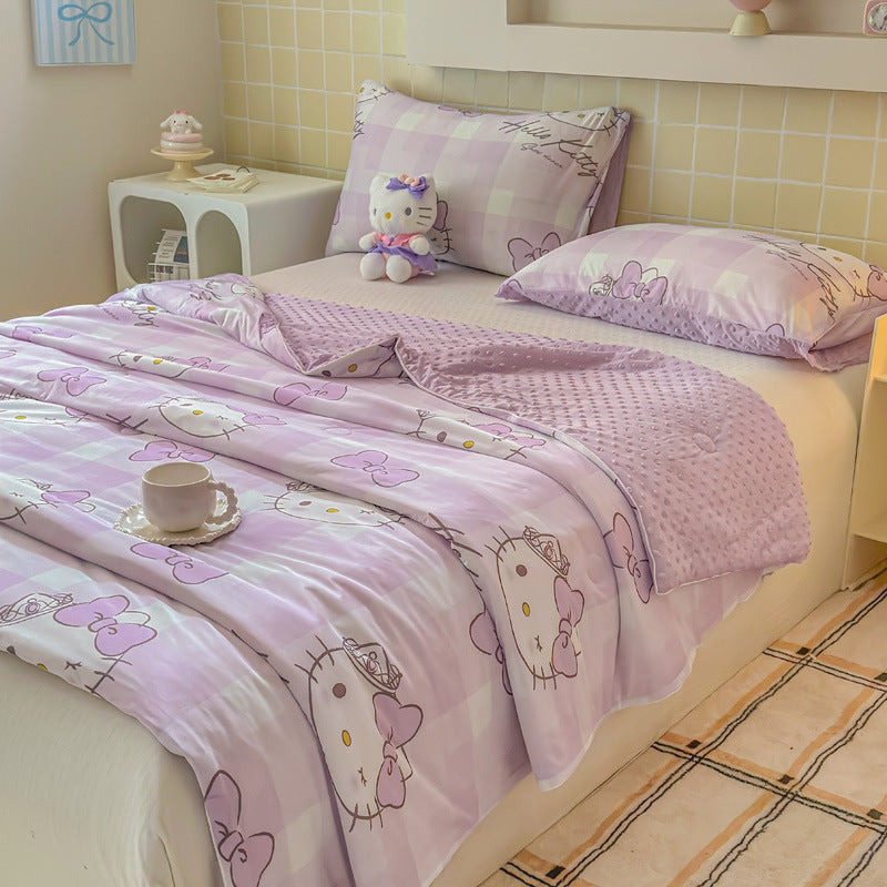 [2026 Sanrio-Arctic] Sanrio Cartoon Ice Silk "Bean" Summer Quilt