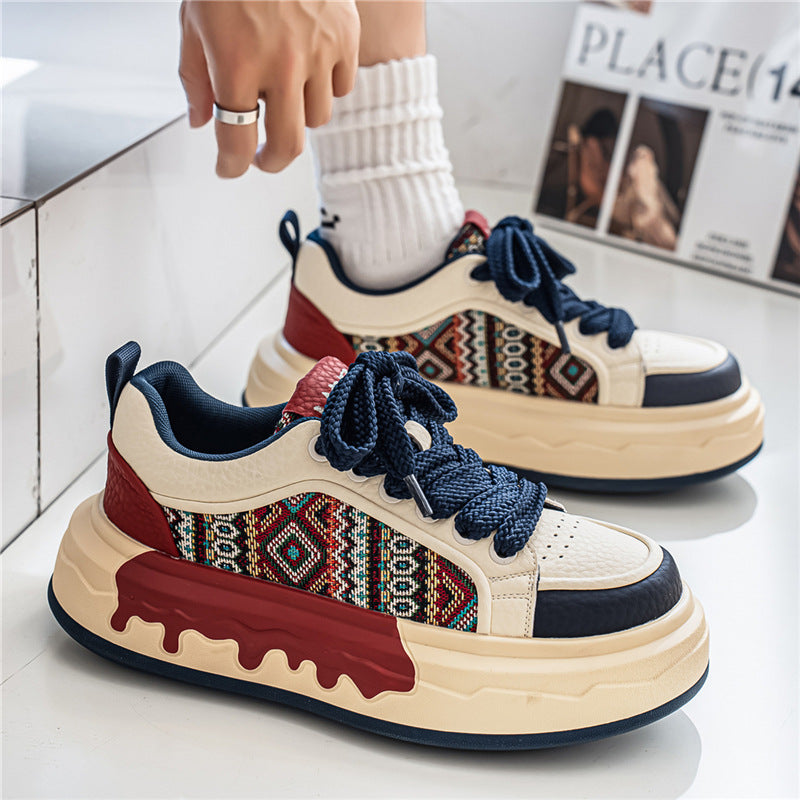Men’s Retro Chunky Sneakers Height Increasing Casual