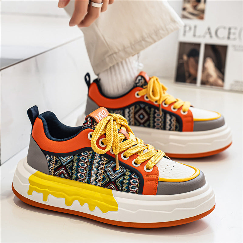 Men’s Retro Chunky Sneakers Height Increasing Casual