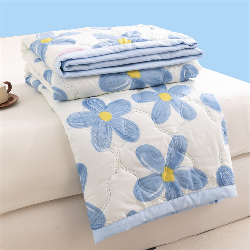 [2026 Zen-Dorm] Washed Cotton Minimalist Summer Quilt