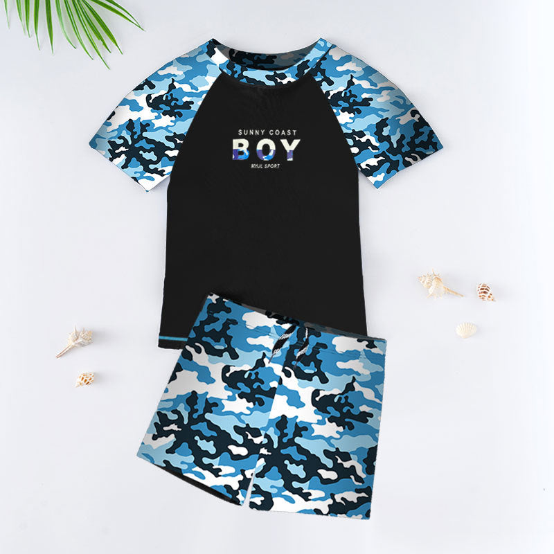 2023 Boys’ Quick-Dry Split Swimming Trunks