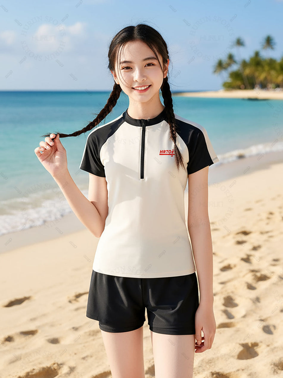 2026 Girls’ Split Swimsuit for School & Training