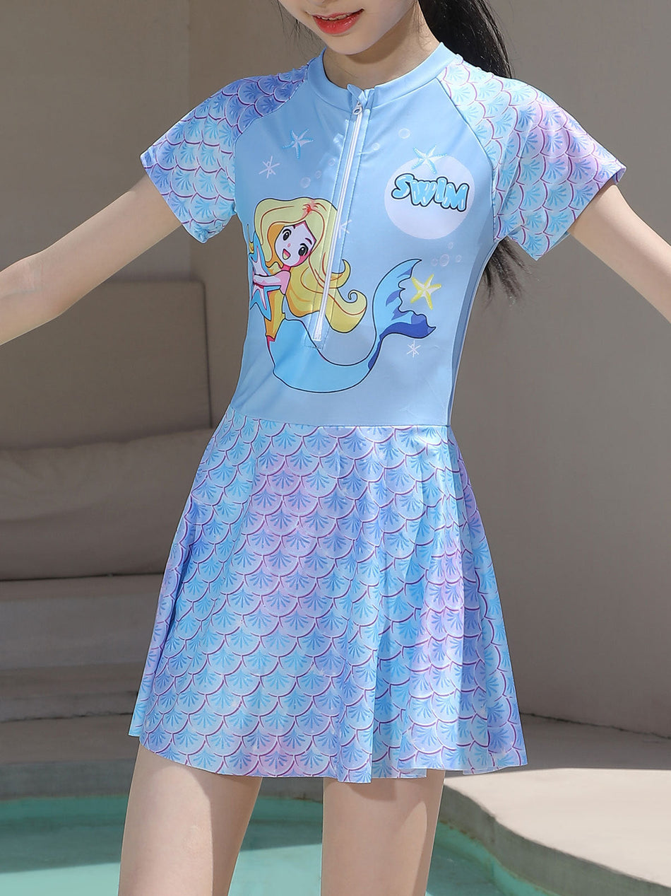 2026 Girls’ Princess Hot Spring Swimming Suit