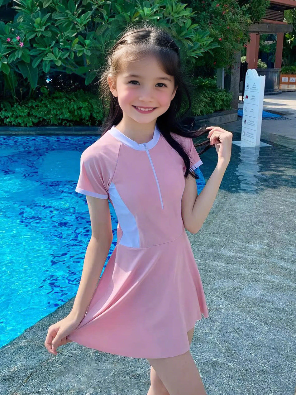 2026 Girls’ One-Piece Swimsuit for Kids