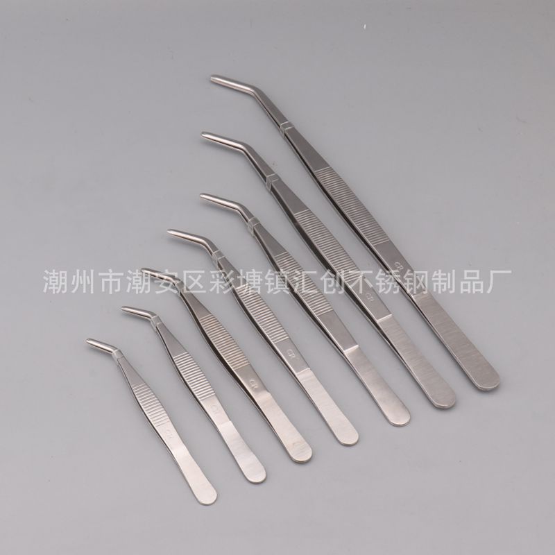 Long Stainless Steel Dressing Tweezers Multi Head Tool