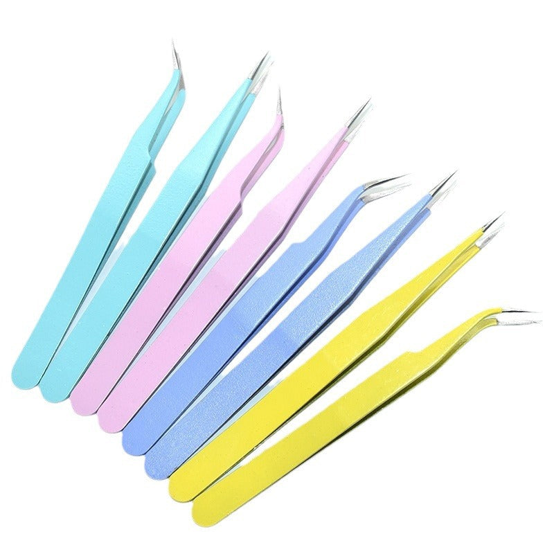 Stainless Steel Tweezers Set for Nail Art & Eyelash