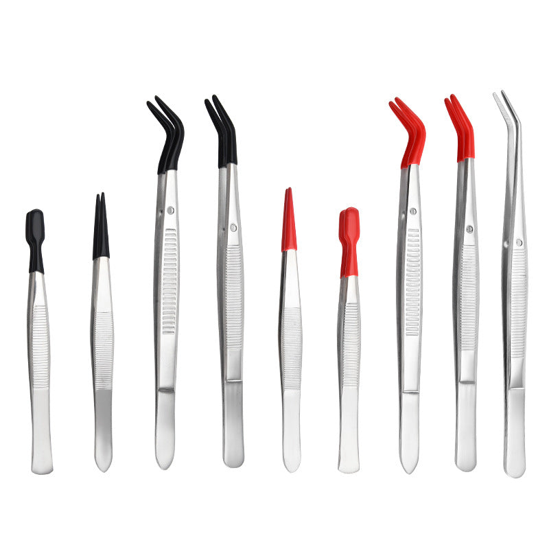 Extended Elbow Coin Tweezers Stainless Steel Tool