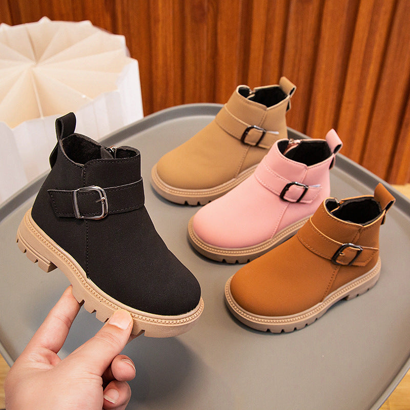 2026 Kids’ Cotton Winter Boots – Soft & Fleece-Lined