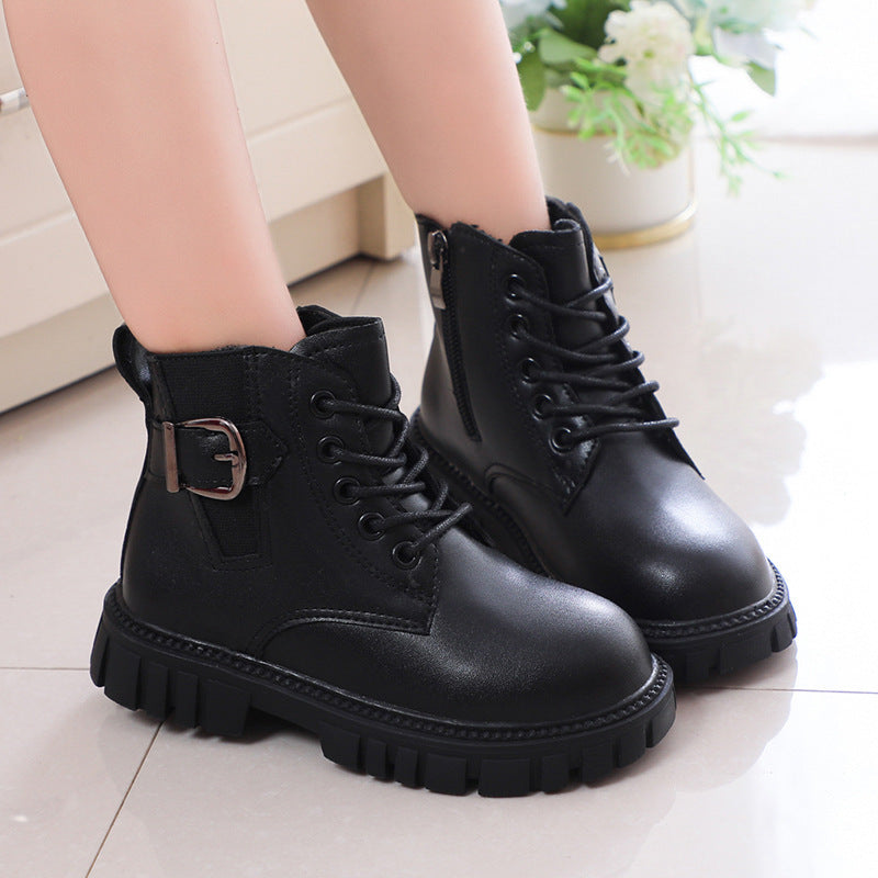 2026 Kids’ British-Style Short Boots – Spring & Autumn