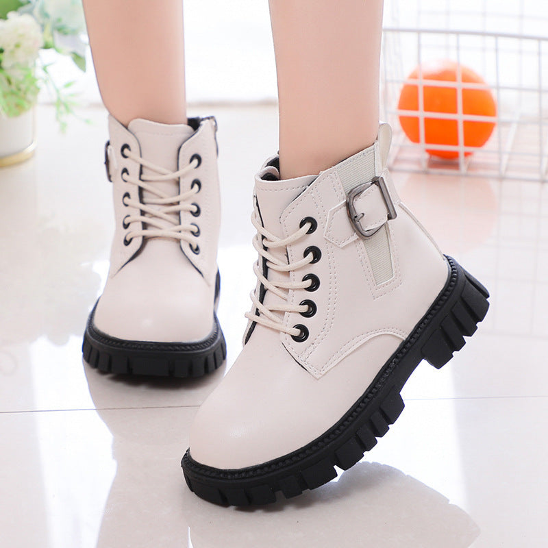 2026 Kids’ British-Style Short Boots – Spring & Autumn