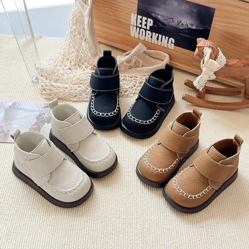 2026 Kids’ Soft-Soled Korean-Style Short Boots