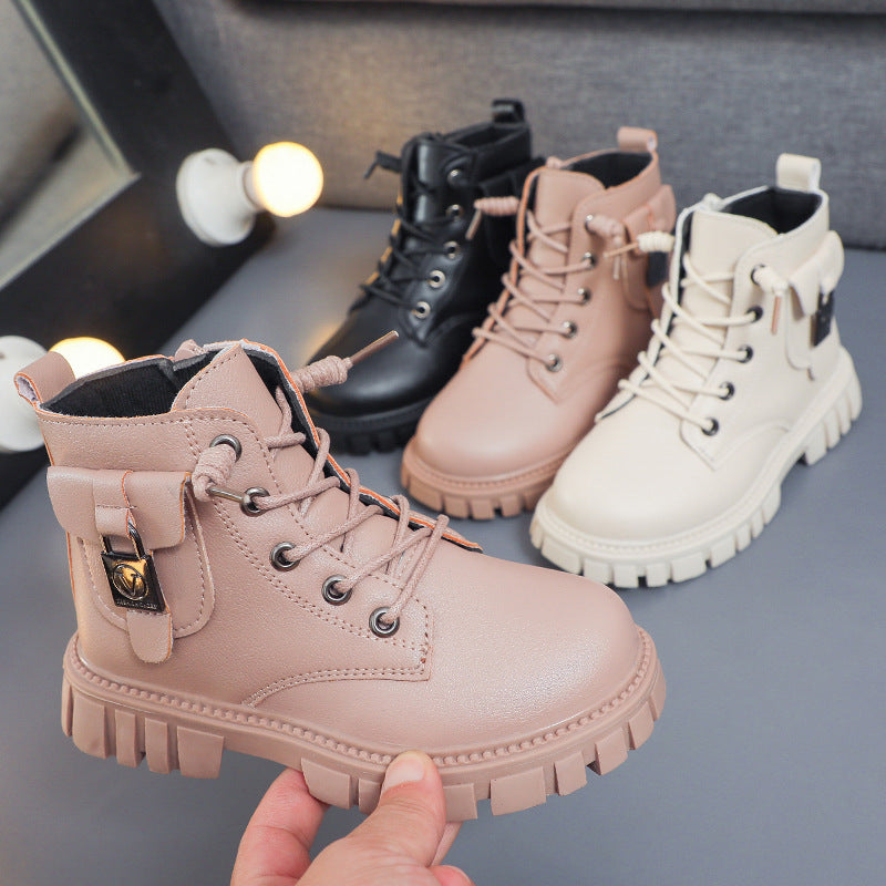 2026 Kids’ Korean-Style Winter Martin Short Boots