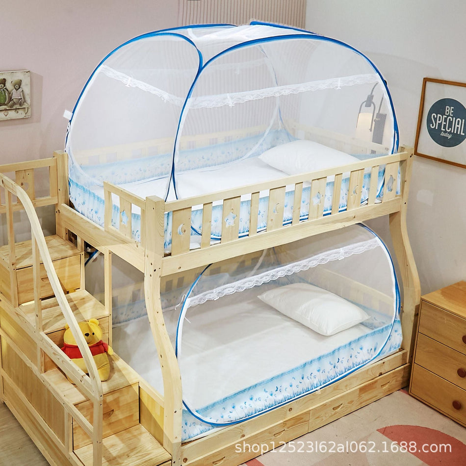 [2026 Dorm-Elite] 90cm Full-Bottom Mongolian Yurt Mosquito Net