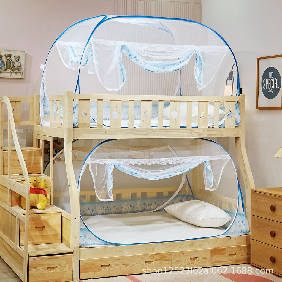 [2026 Dorm-Elite] 90cm Full-Bottom Mongolian Yurt Mosquito Net