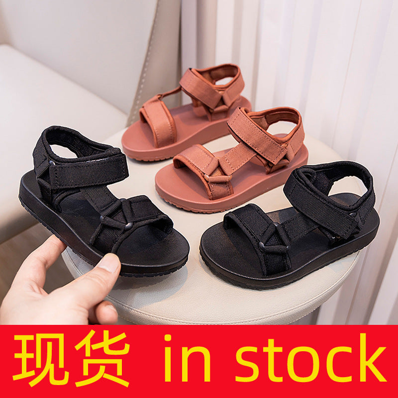 Girls’ Thick-Sole Roman Sandals – Summer Casual