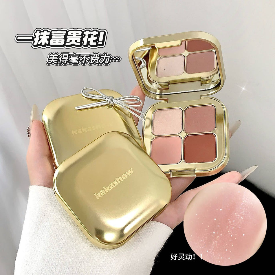 Kakashow 4-Color Shimmer Eyeshadow Palette