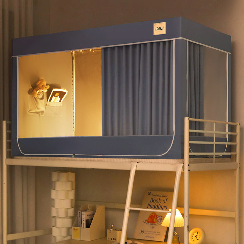 [2026 Dorm-Zen] Integrated Blackout Bed Curtain & Mosquito Net