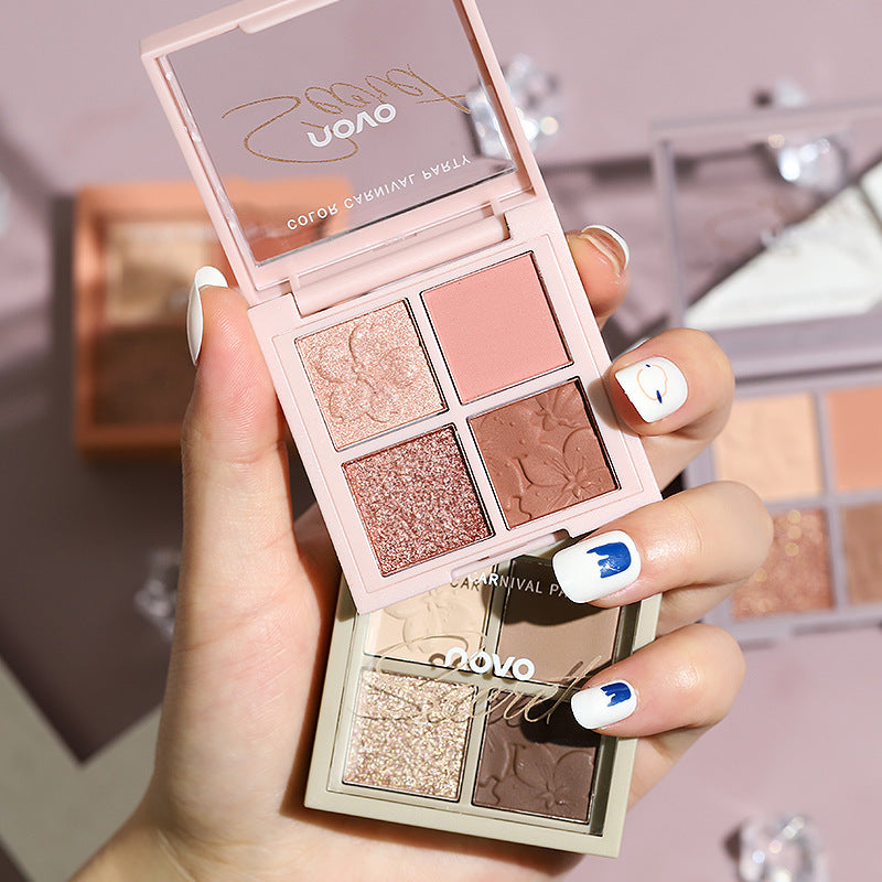 NOVO Sakura 4-Color Earth Tone Eyeshadow Palette