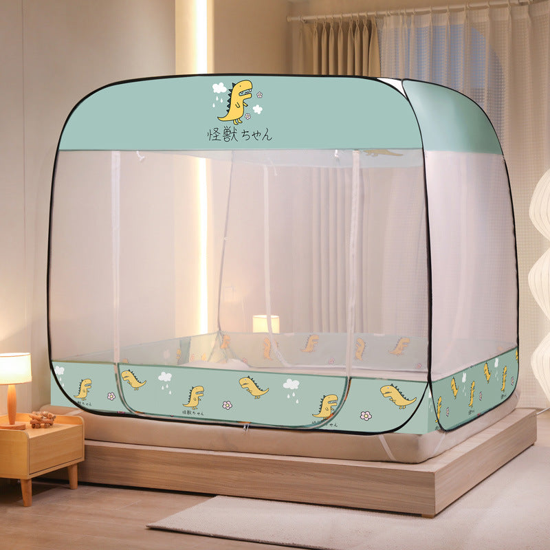 [2026 Guardian-Yurt] Three-Door "Grain-Tent" Anti-Fall Mosquito