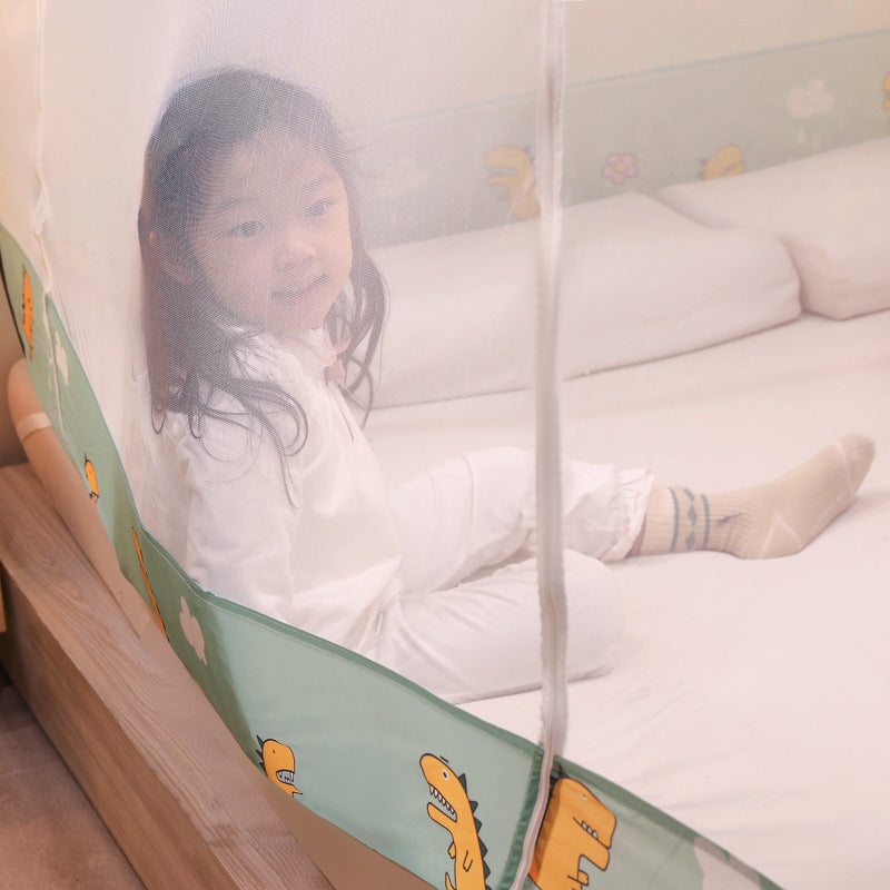 [2026 Guardian-Yurt] Three-Door "Grain-Tent" Anti-Fall Mosquito