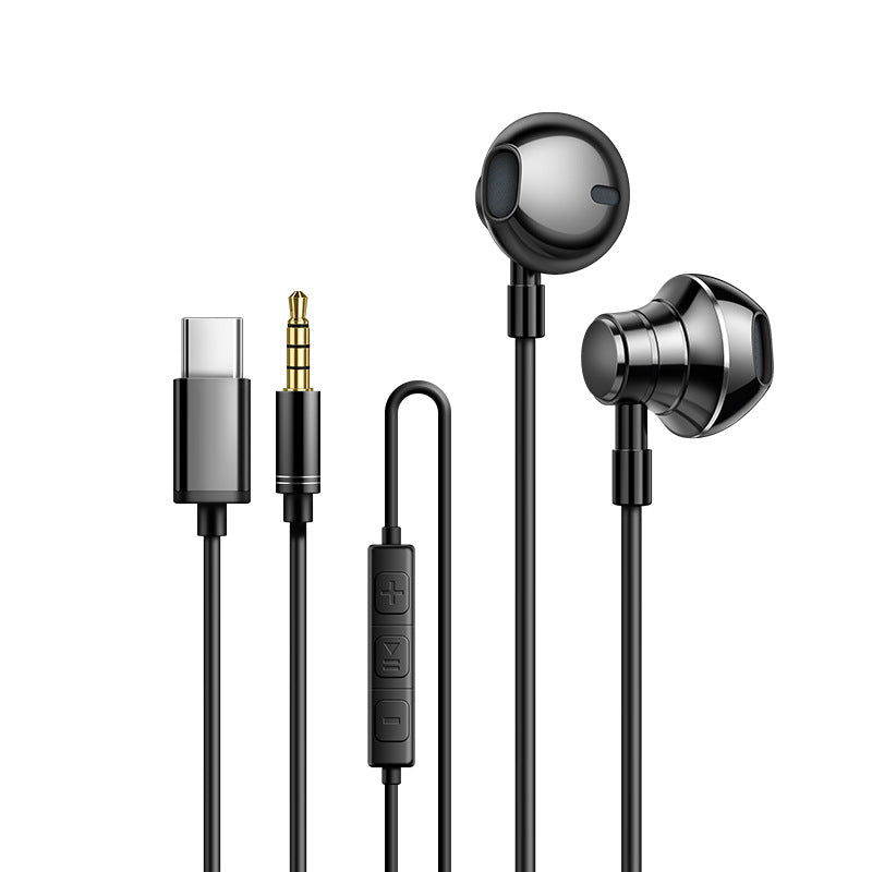 V5 Metal In-Ear Type-C Headset for Android Phones