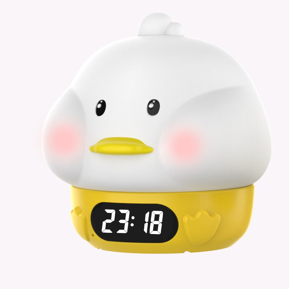 [2026 Quack-Alert] Silicone Duck Atmosphere Alarm Clock & Night