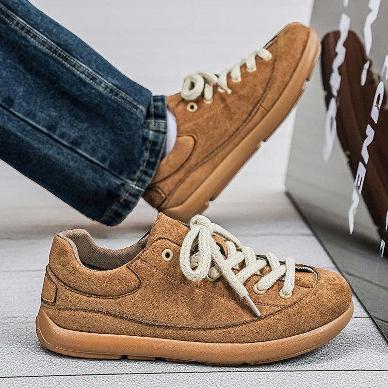 Men’s Large Size Retro Lace-Up Sneakers Casual