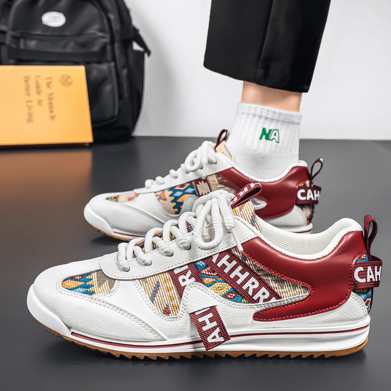 Men’s Large Size Colorblock Sneakers Casual Wear