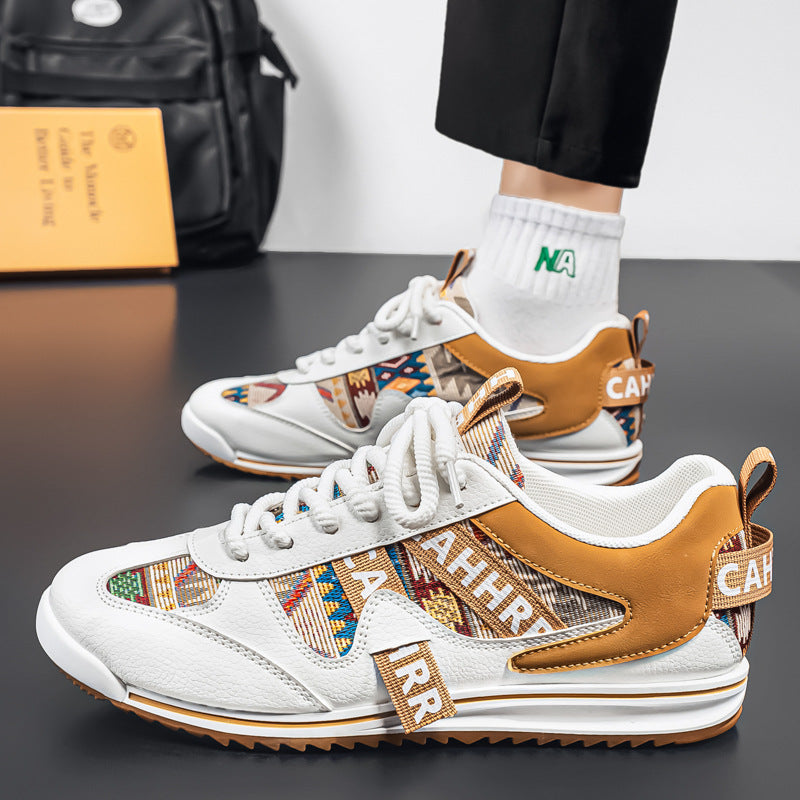 Men’s Large Size Colorblock Sneakers Casual Wear