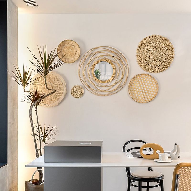 [2026 Nordic-Artisan] Cross-Border Handmade Rattan Wall Pendant