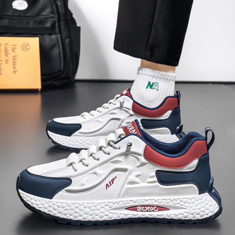 Men’s Leather Slip-On Sneakers Breathable Casual