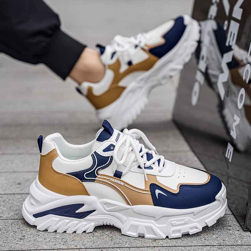 Men’s Thick Sole Sneakers Height Increasing Casual
