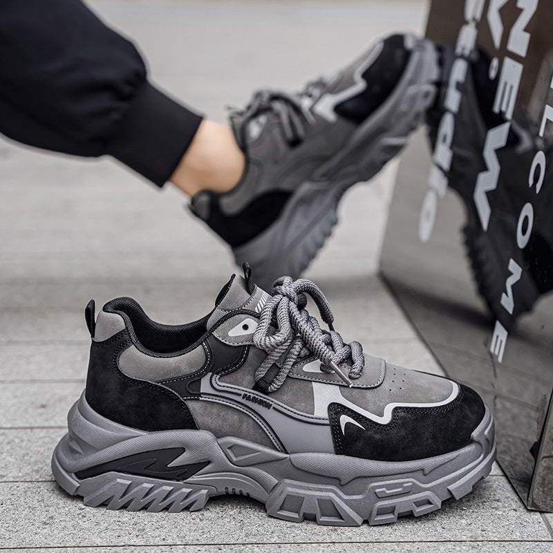 Men’s Thick Sole Sneakers Height Increasing Casual