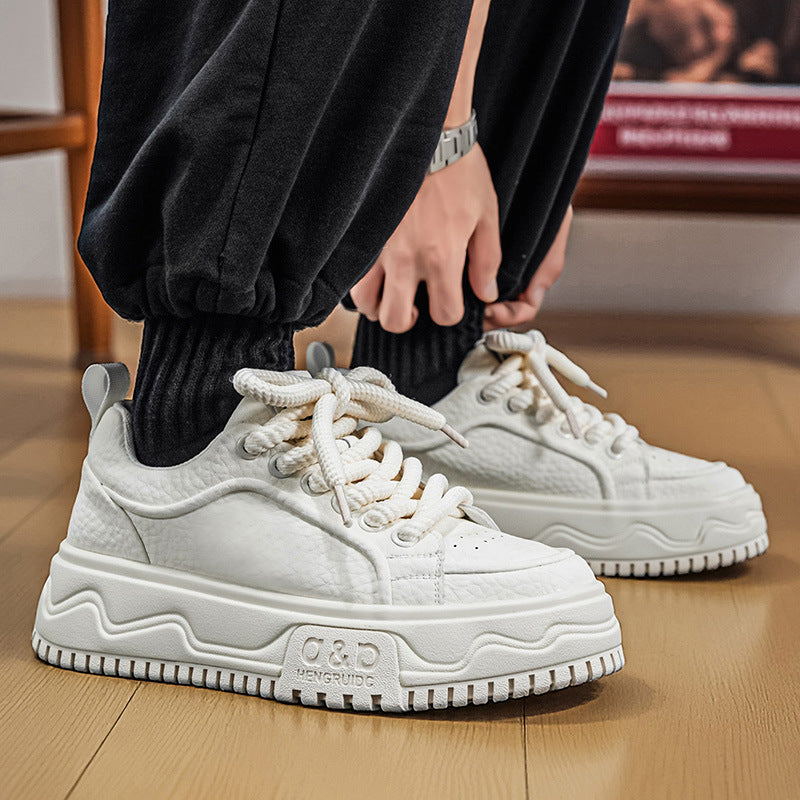 Men’s Platform Sneakers Non-Slip Casual Skate Shoes