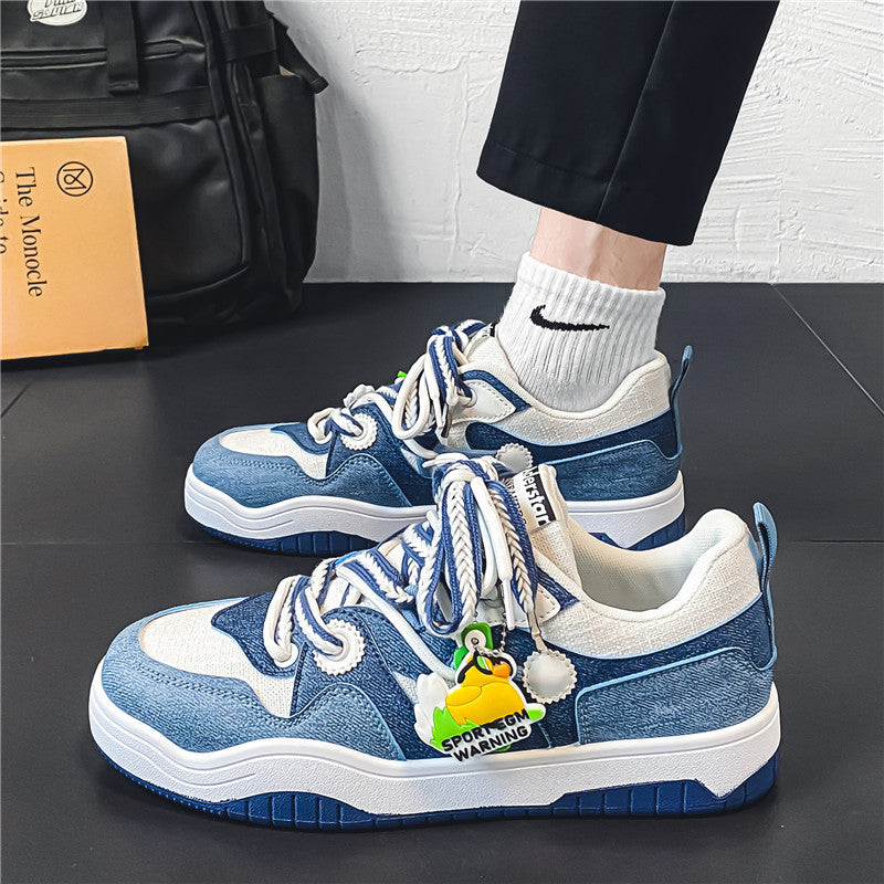 Men’s Korean Retro Skate Sneakers Durable Casual