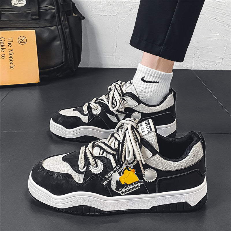 Men’s Korean Retro Skate Sneakers Durable Casual