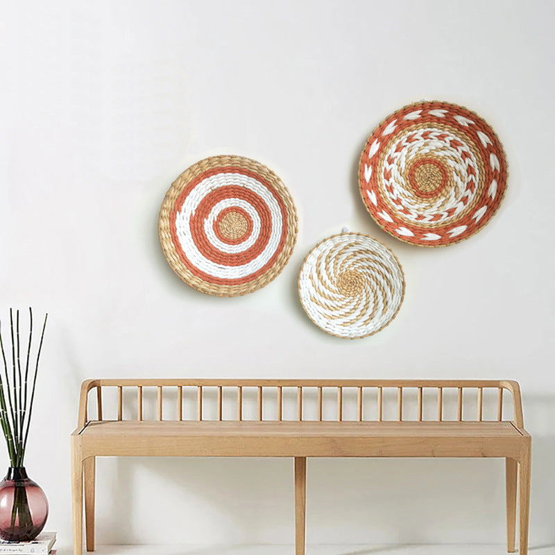 [2026 Afro-Moroccan] Hand-Woven Straw Wall Mandala & Pendant