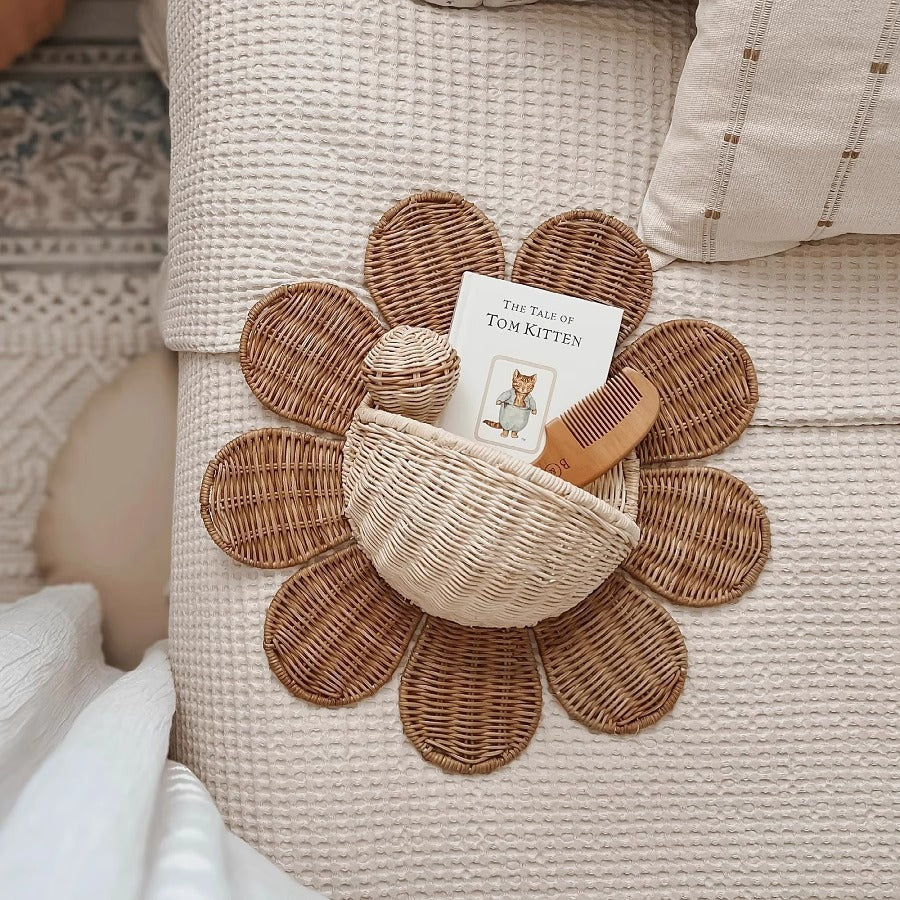 [2026 Nordic-Junior] Sunflower Rattan Wall Hanging Basket