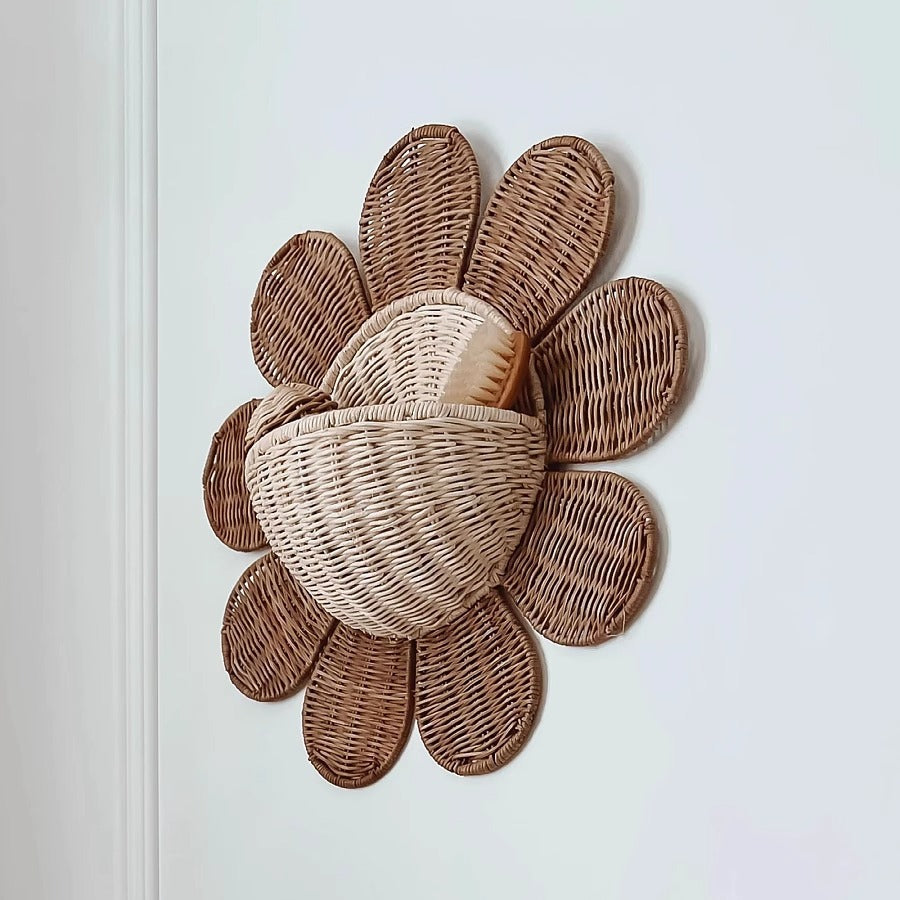 [2026 Nordic-Junior] Sunflower Rattan Wall Hanging Basket