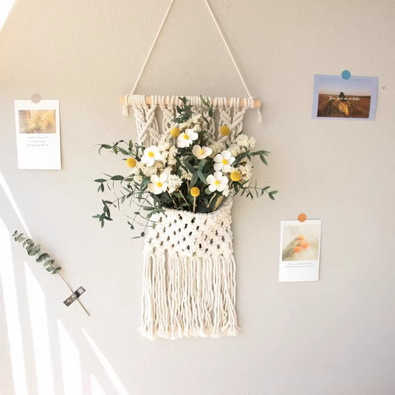 [2026 Zen-Flow] Handmade Cotton Rope Wall Mesh Storage Bag