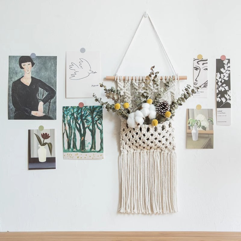 [2026 Zen-Flow] Handmade Cotton Rope Wall Mesh Storage Bag