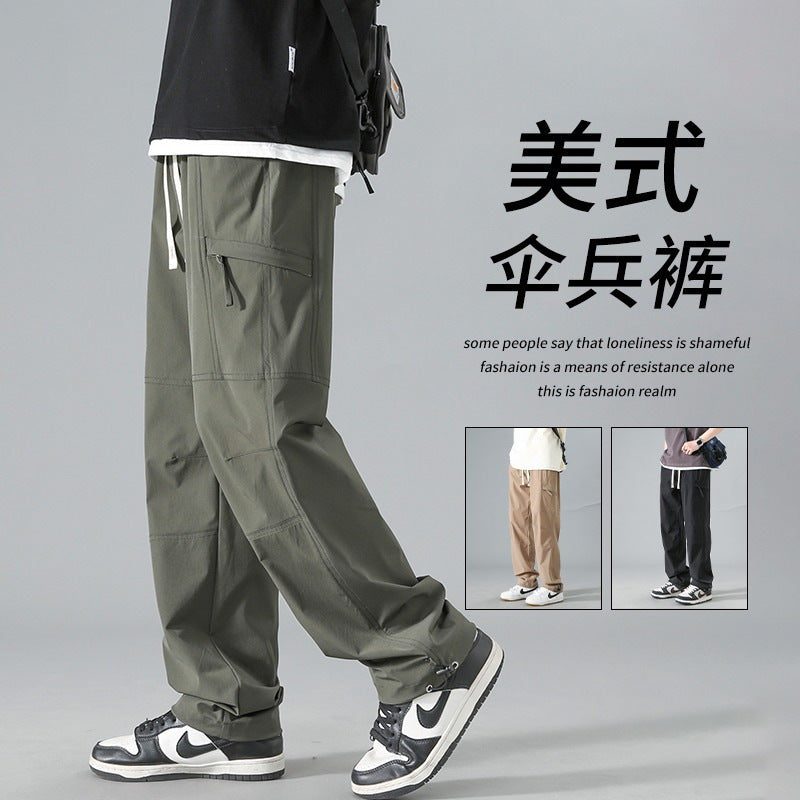 Men’s Thin Cargo Pants Outdoor Sports Casual Wear