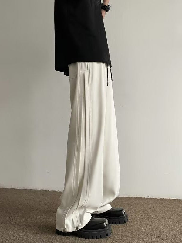 Men’s Deconstructed Casual Pants Loose Straight Fit